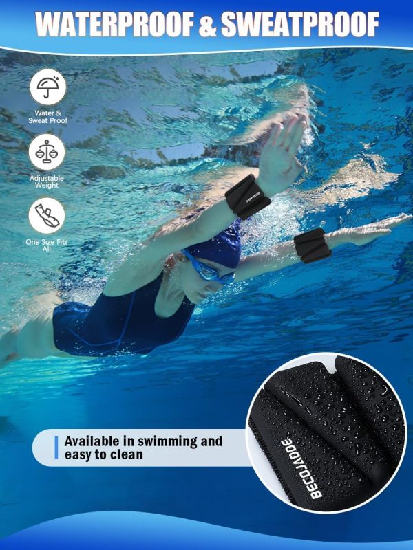 Wrist Ankle Weights Set of 2(1 lb/2 lbs Each) Adjustable Wei...