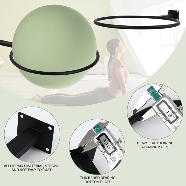 Yoga Ball HolderLarge Stability Ball Wall RackYoga Ball Stor...