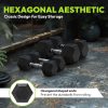Hex Dumbbell Set, 3-100 lb Rubber Encased Exercise & Fitness...