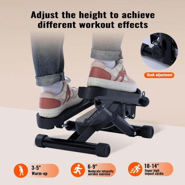 Mini Stair Stepper - Hydraulic Pedal Steppers for Exercise a...