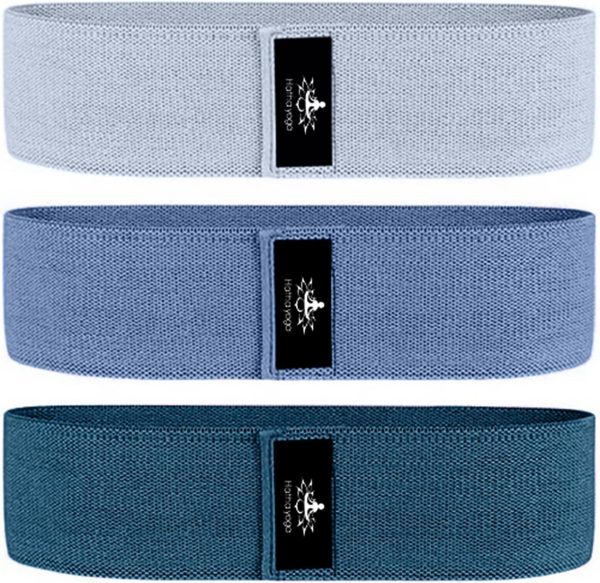 Hatha Yoga Large Resistance Band,14.5" x3.15",Fabric Exercis...