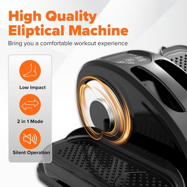 Under-Desk Elliptical Machine, Quiet & Portable Electric Sea...