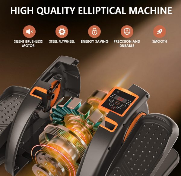 Under Desk Elliptical Machine for Home,Ellipse Leg Exerciser...