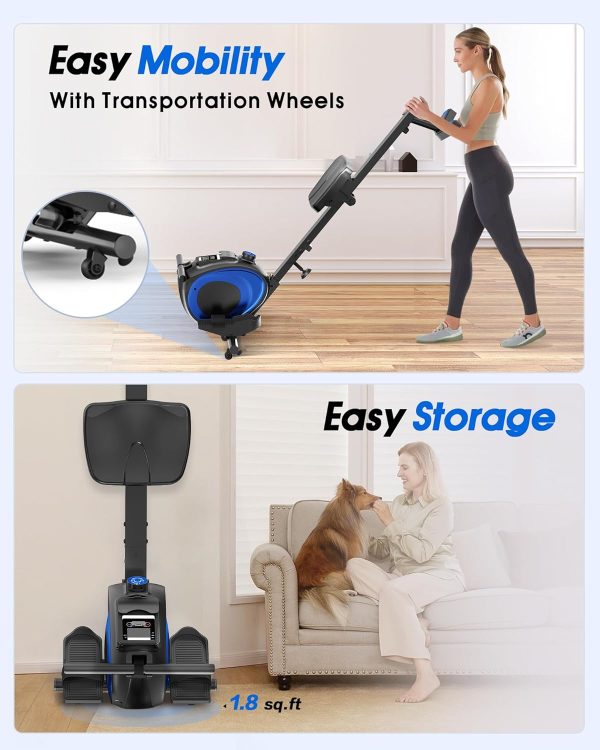 WELLFIT Rowing Machine, Magnetic Rower Machine for Home, Com...