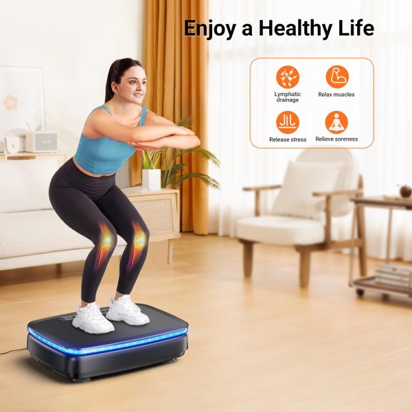 MERACH Vibration Plate Exercise Machine, Vibrating Plate wit...