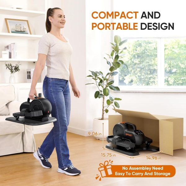 Dripex Under Desk Elliptical Machine, Mini Ellipse Leg Exerc...