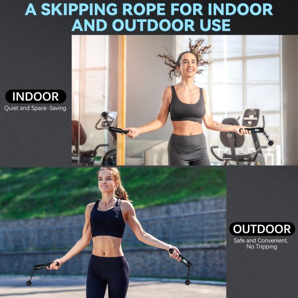 Skipping Rope with Counter, Cordless Jump Rope, Intelligent ...