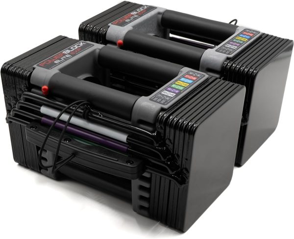 PowerBlock Elite EXP Adjustable Dumbbells, Sold in Pairs, St...