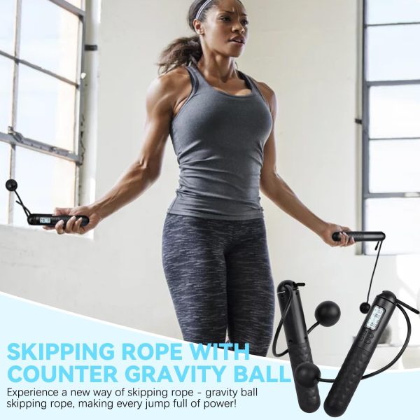 Skipping Rope with Counter, Cordless Jump Rope, Intelligent ...
