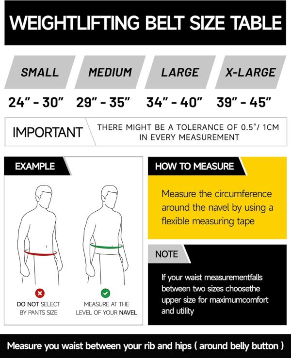 MANUEKLEAR Lifting Belt Lever for Men Women, 10mm Quick Lock...