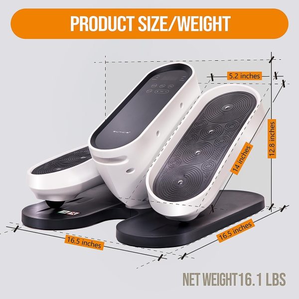 Under Desk Elliptical Exercise Machines, Quiet Electric Seat...