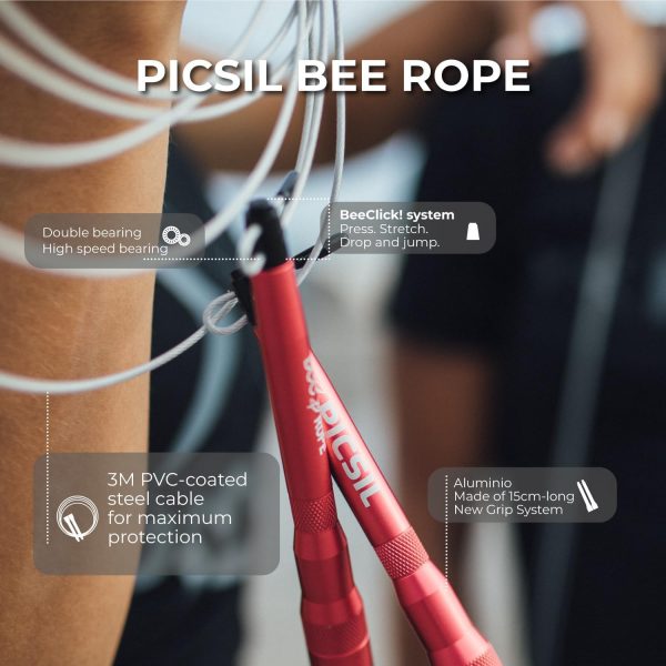 PICSIL Bee Skipping Rope with High Speed, Lightweight Rogue ...