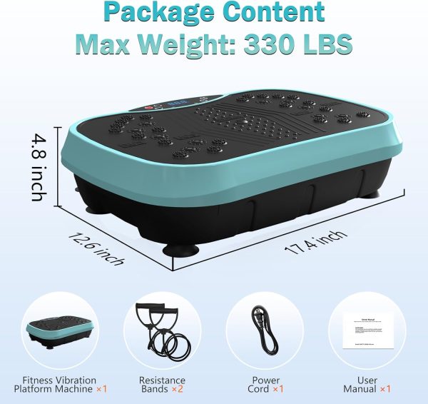 Vibration Plate Exercise Machine for Lymphatic Drainage, Wei...