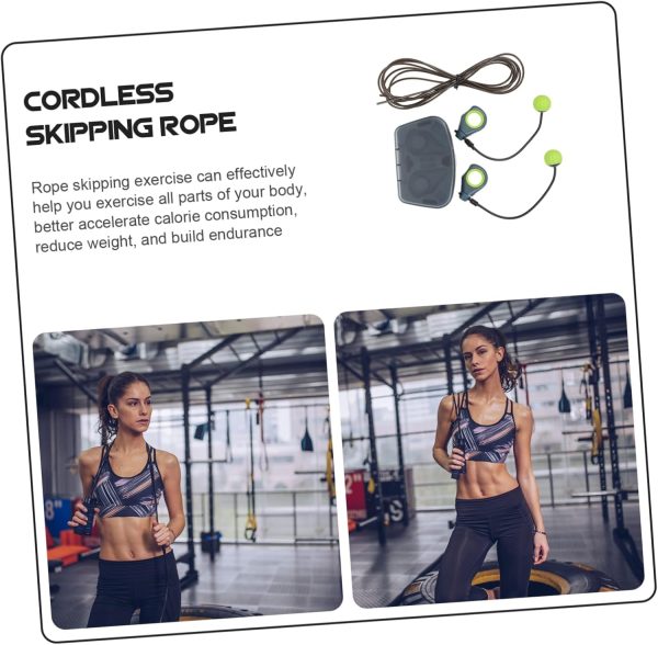1 Set Jump Rope Cordless Household Skipping Ropes Sports Jum...