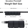 Scuba Weight Belt with 5 Pockets, Quick-Release Buckle Divin...