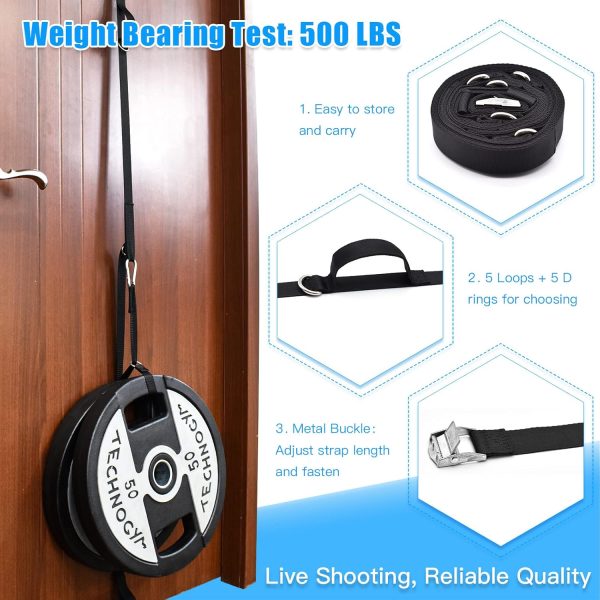 Brebebe Door Anchor Strap for Resistance Bands Exercises, Mu...