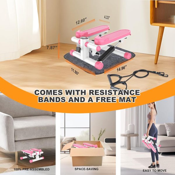 Mini Stair Steppers with Resistance Bands: Twist Workout Equ...