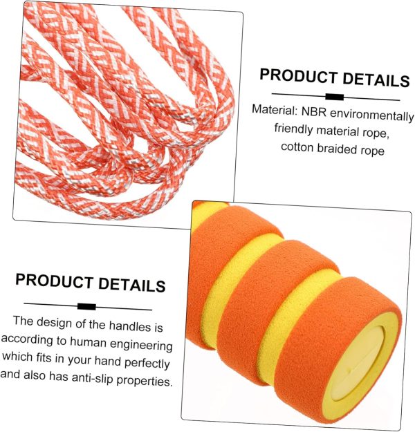 1 Set Jump Rope Jumping Rope Adjustable Rope for Fitness Ski...