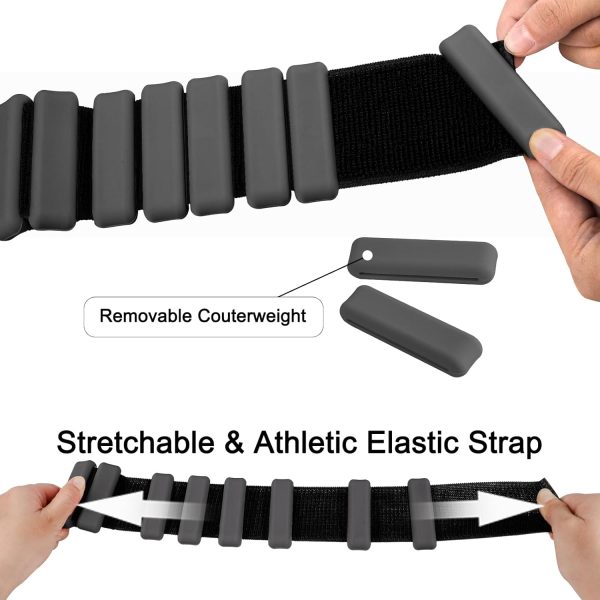 Wrist Weights for Women, Adjustable Arm Weights 1 Pair 2 4 L...