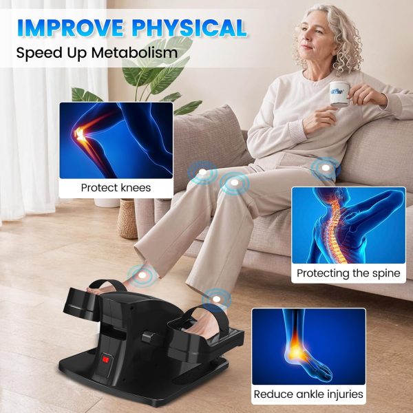 Under Desk Elliptical Exercise Machine, Ellipse Leg Exercise...