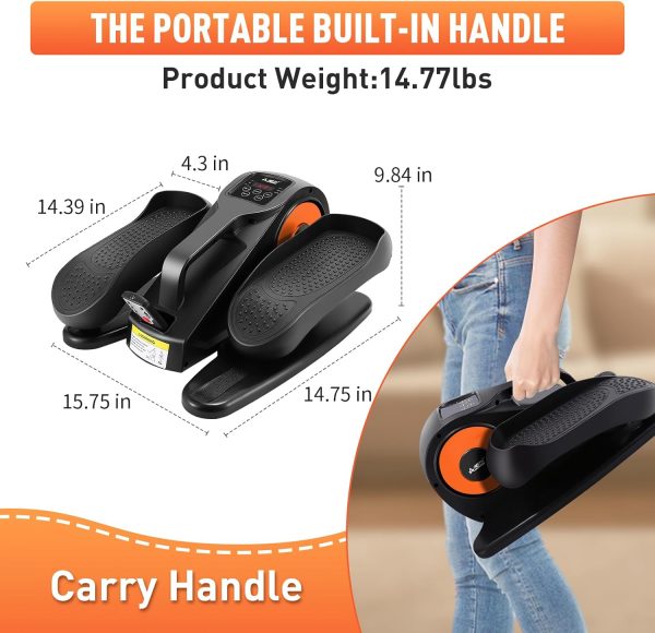 Under Desk Elliptical Machine, Ellipse Leg Exerciser for Sen...