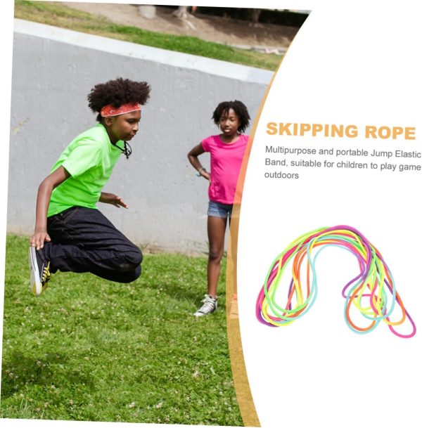 2pcs Rubber Band Speed Rope Jump Rope for Rainbow Rope Skip ...