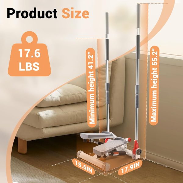 Twist Stepper with Handlebar for Home Exercise, Twisted Stai...