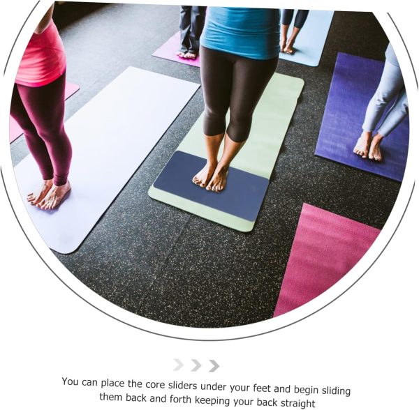 4pcs Tpe Yoga Mat Stretching Mat Mats Pads Gym Wheel Workout...