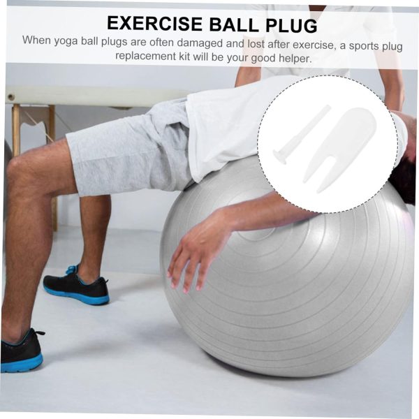 Yoga Ball Air Plug Inflatable Exercise Pin Sweat Arm Band Ex...