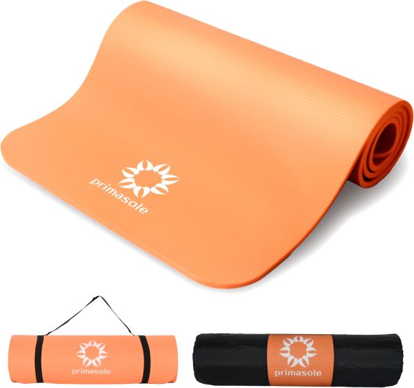 Primasole 1/2 Thick Exercise Mat with Carry Strap & Case Mat...
