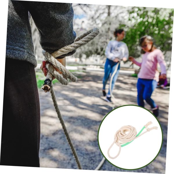 Cotton and Linen Long Skipping Rope Men Sailing Rope Jump Ro...