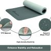 StrongTek TPE Yoga Mat, 72" x 24" x 1/3", Non-Slip, Lightwei...