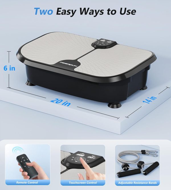 FEIERDUN Vibration Plate Exercise Machine, Vibration Plate f...