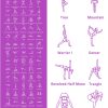 Upgrade New Instructional Yoga Mat with 75 Poses Printed on ...
