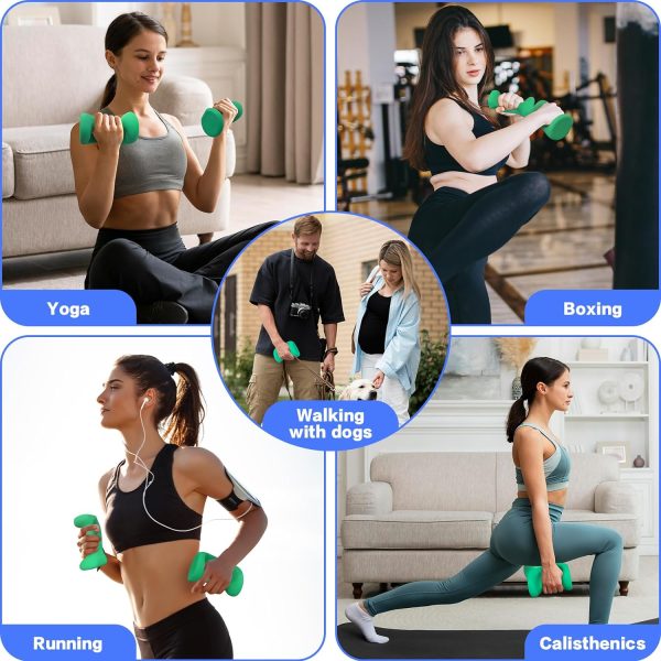 Ergonomic Dumbbells Weights Set-Hand Weights for Women at Ho...