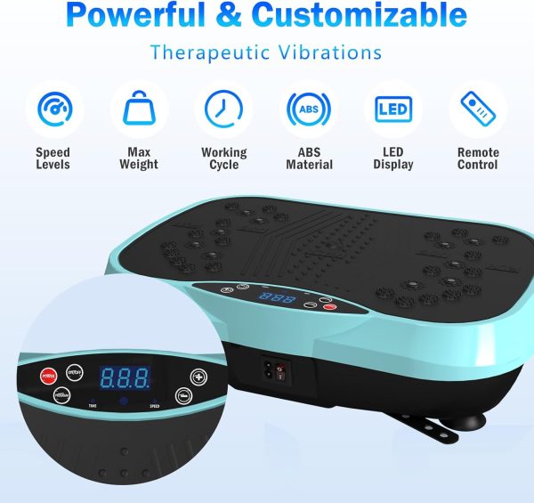 Vibration Plate Exercise Machine for Lymphatic Drainage, Wei...