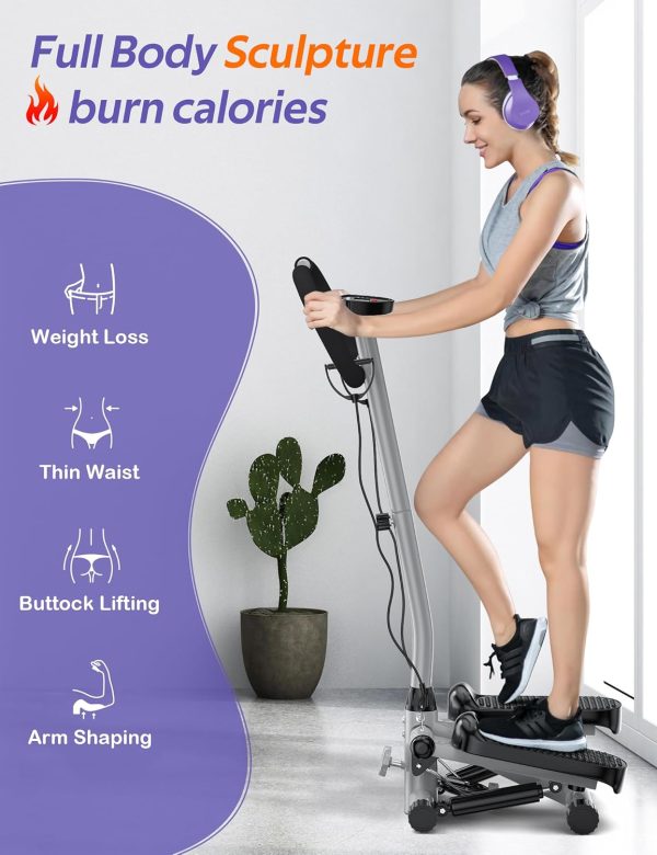 Amicus Mini Stepper for Exercise, Adjustable Height Hydrauli...