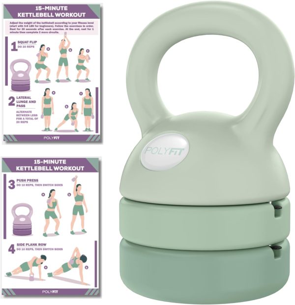 Adjustable Kettlebell | 5 lb - 12 lb | Kettlebells Weights S...