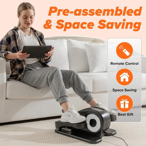 Under-Desk Elliptical Machine, Quiet & Portable Electric Sea...