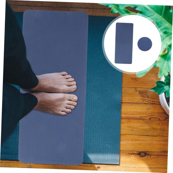 4pcs Tpe Yoga Mat Wheel Mats Pads Cushion Stretching Mat Gym...