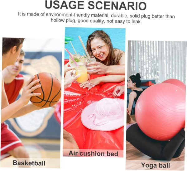 Yoga Ball Air Plug Inflatable Exercise Pin Sweat Arm Band Ex...