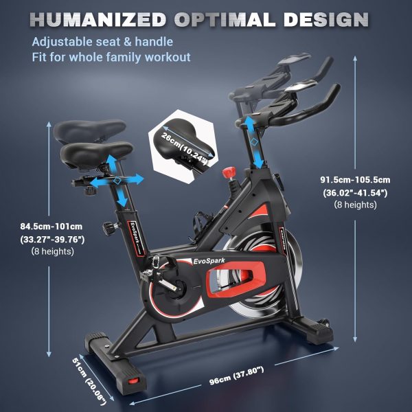 Exercise Bike, Adjustment Magnetic Resistance, Super Silent ...