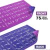 Upgrade New Instructional Yoga Mat with 75 Poses Printed on ...