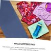 4pcs Tpe Yoga Mat Cushion Yoga Mats Pads Workout Gym Wheel S...