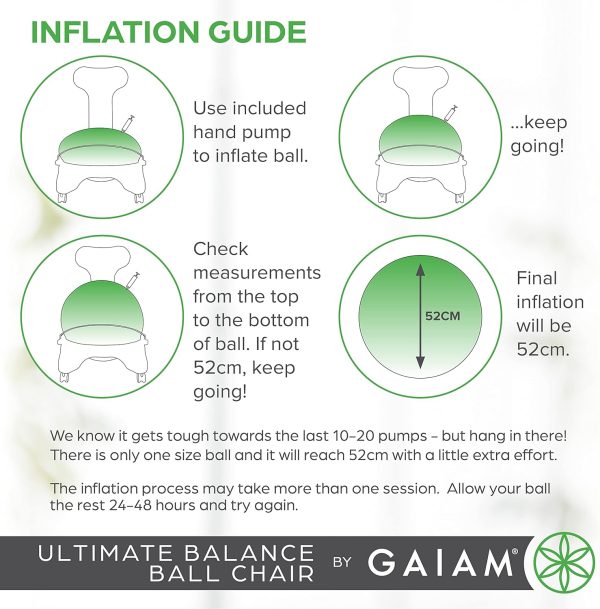Gaiam Ultimate Balance Ball Chair (Standard or Swivel Base O...
