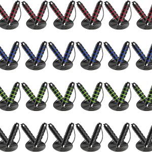 24 Pack Jump Ropes, Tangle-Free Speed Jumping Ropes with Foa...