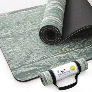 UMINEUX Extra Thick Yoga Mat, 2/5 Inch (10MM), Natural Rubbe...