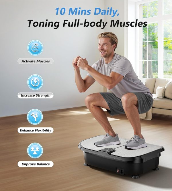 FEIERDUN Vibration Plate Exercise Machine, Vibration Plate f...