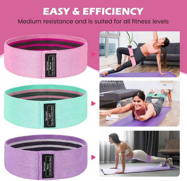 4 fabric hip lift resistance bands for men and women-hip and...