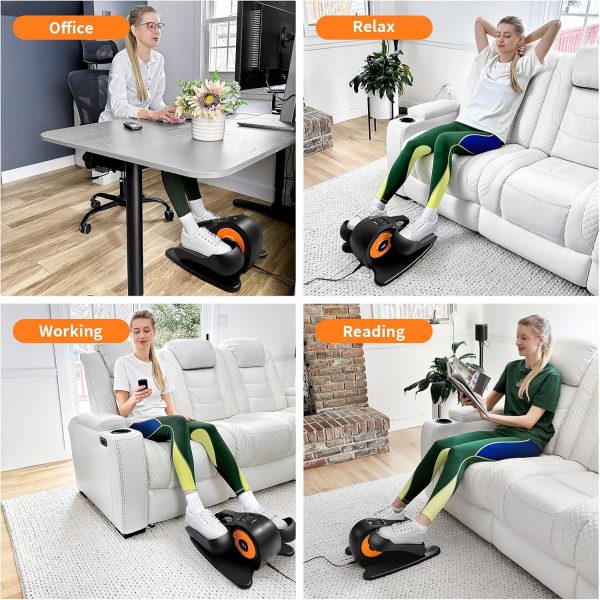 Under Desk Elliptical Machine, Ellipse Leg Exerciser for Sen...